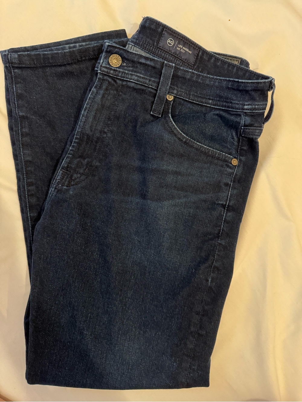 AG Adriano Goldschmied Everett Slim Straight Jeans Dark Wash 33x32